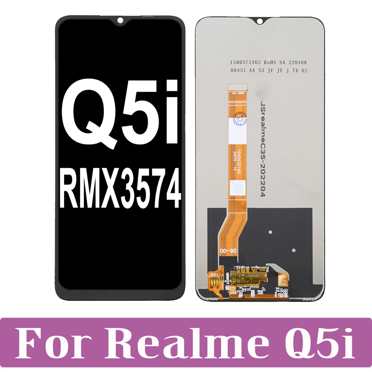 For OPPO Realme Q5i RMX3574 LCD Display Touch Screen Replacement Digitizer Assembly
For OPPO Realme Q5i RMX3574 LCD Display Touch Screen Replacement Digitizer Assembly