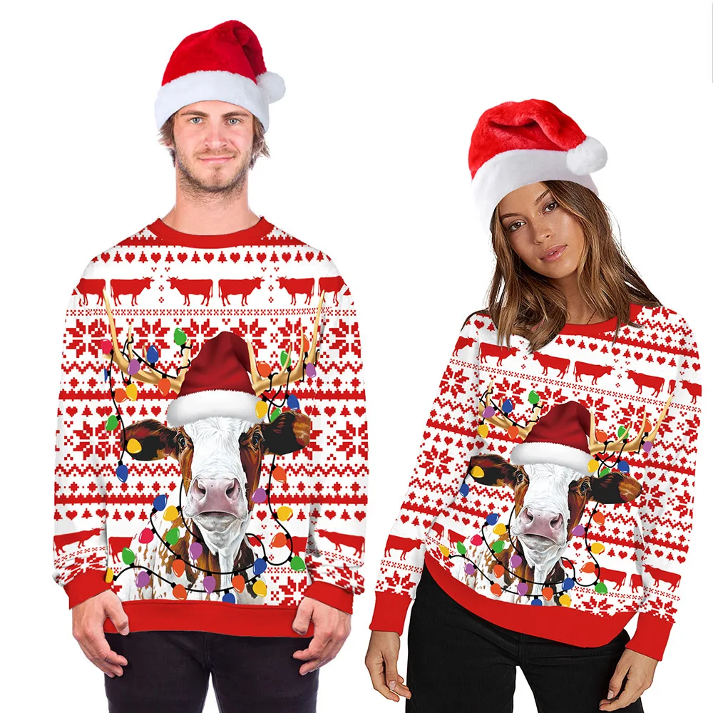 Cartoon Christmas Print Large Loose Crewneck Sweatshirt Women and Men Long Sleeve Harajuku Korean Pullovers Thin Autumn 2022 New
Cartoon Christmas Print Large Loose Crewneck Sweatshirt Women and Men Long Sleeve Harajuku Korean Pullovers Thin Autumn 2022 New