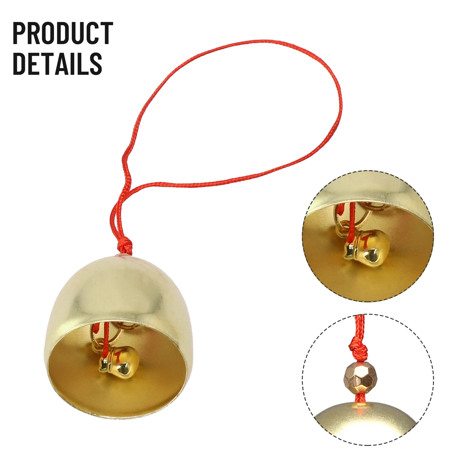1PCS Alloy Pure Copper Metal Bell Wind-Chime Pendant Anti-Theft Door Bell Home Decorat 2.7cm*2.9cm Gold
1PCS Alloy Pure Copper Metal Bell Wind-Chime Pendant Anti-Theft Door Bell Home Decorat 2.7cm*2.9cm Gold