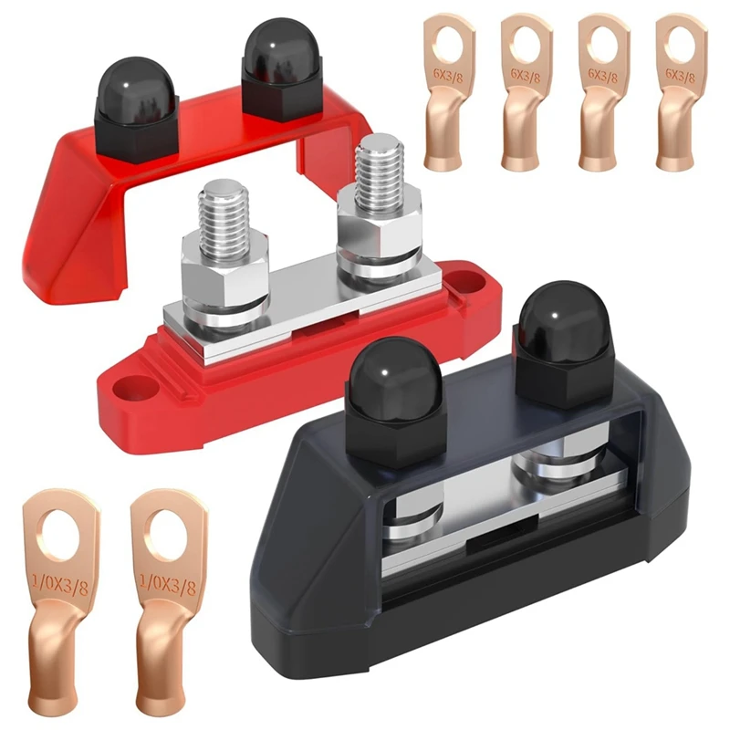 Marine Bus Bar 12V 250A Power Distribution Block 12 Volt DC Busbar 3/8In Dual Studs Battery Bus Bar For Boat Automotive Durable
Marine Bus Bar 12V 250A Power Distribution Block 12 Volt DC Busbar 3/8In Dual Studs Battery Bus Bar For Boat Automotive Durable