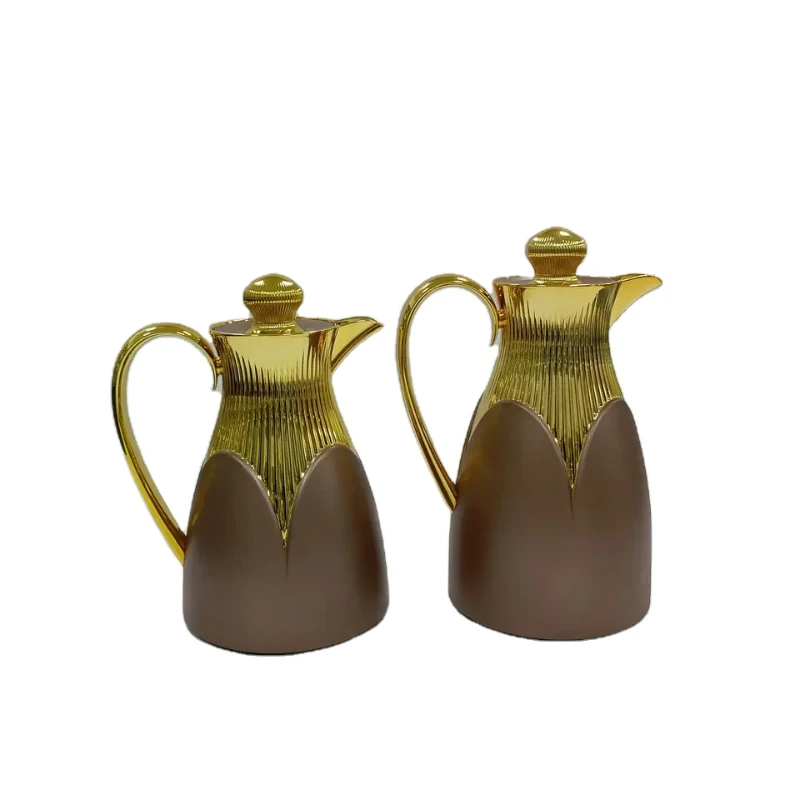Gold Coating Stainless Steel Teapot Set office 1L+0.7L luxury thermos vacuum flask coffee pot
Gold Coating Stainless Steel Teapot Set office 1L+0.7L luxury thermos vacuum flask coffee pot