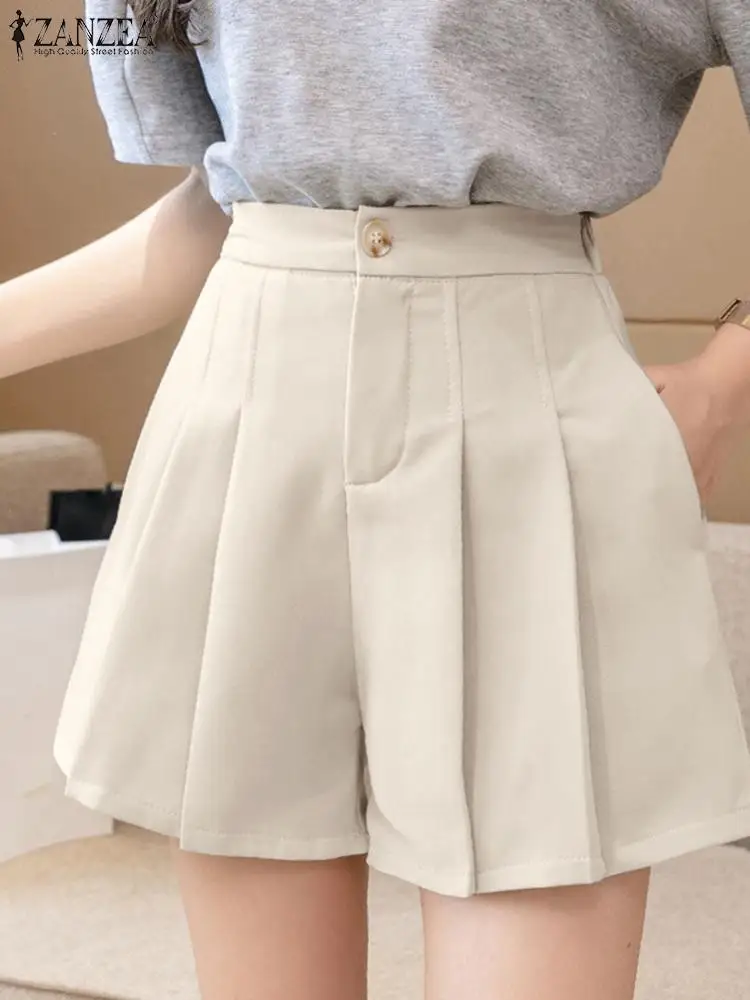 ZANZEA Women Causal Shorts Fashion High Waist Suit Shorts Lady Short Pant A Line Loose Pantalon Front Zipper Pocket Palazzo
ZANZEA Women Causal Shorts Fashion High Waist Suit Shorts Lady Short Pant A Line Loose Pantalon Front Zipper Pocket Palazzo