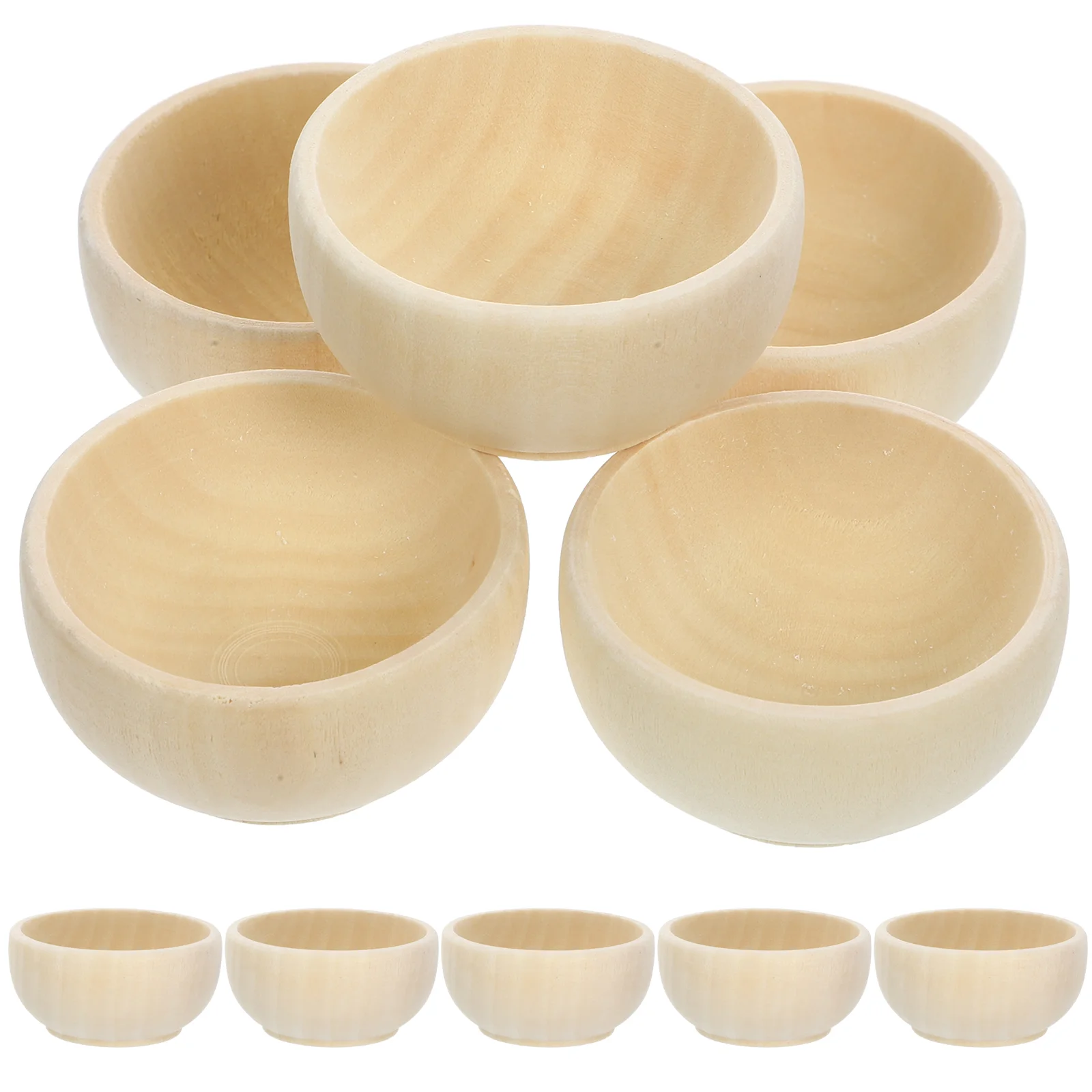 10 Pcs Small Wooden Bowl Flatware Bowls for Drawing DIY Crafts Unpainted Child Unfinished
10 Pcs Small Wooden Bowl Flatware Bowls for Drawing DIY Crafts Unpainted Child Unfinished