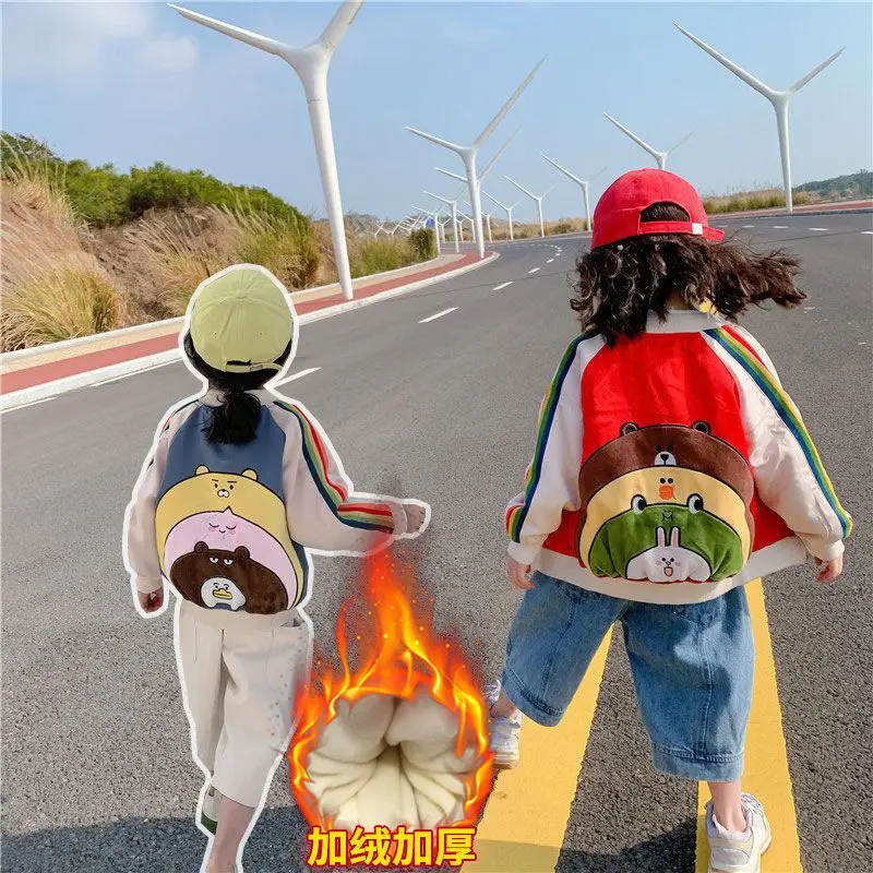 Girls Spring and Autumn Coat 2022New Baby Autumn and Winter Clothes plus Velvet Sports Casual Jacket Children's Baseball Uniform
Girls Spring and Autumn Coat 2022New Baby Autumn and Winter Clothes plus Velvet Sports Casual Jacket Children's Baseball Uniform