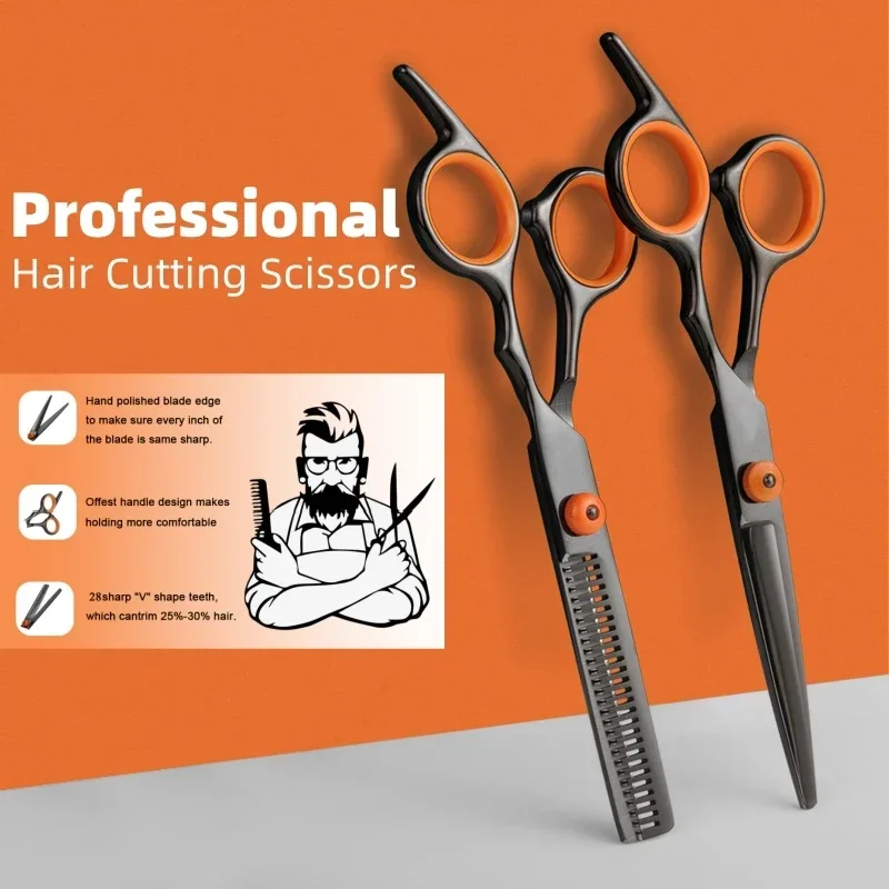 Hair Cutting Scissors Thinning Shears Professional Barber Sharp Hair Scissors Hairdressing Shears for Cutting Styling Hair
Hair Cutting Scissors Thinning Shears Professional Barber Sharp Hair Scissors Hairdressing Shears for Cutting Styling Hair