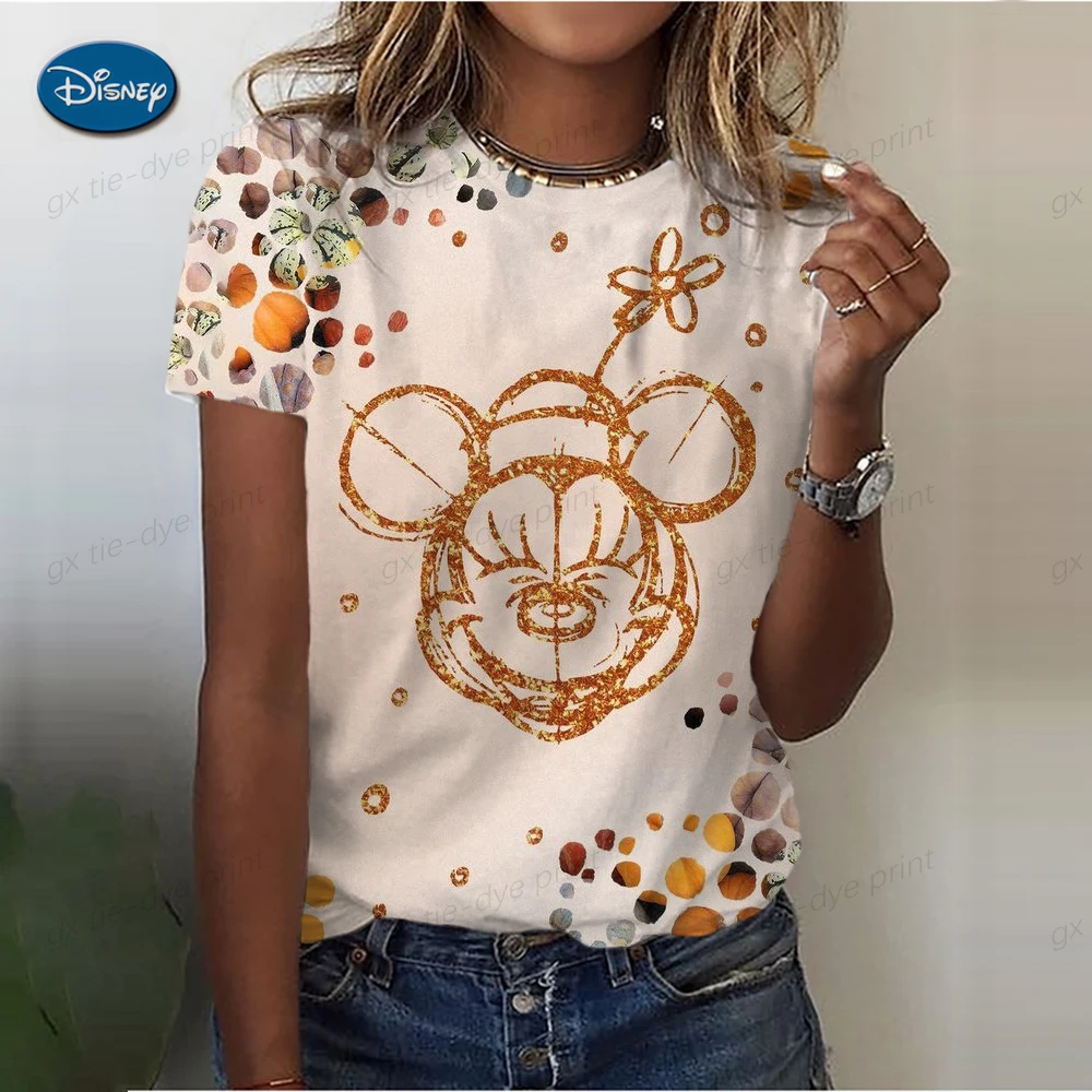 Summer Hot Sale Mickey Minnie Cartoon New Disney Harajuku Ladies Fashion Casual Round Neck Short Sleeve Top T-Shirt
Summer Hot Sale Mickey Minnie Cartoon New Disney Harajuku Ladies Fashion Casual Round Neck Short Sleeve Top T-Shirt