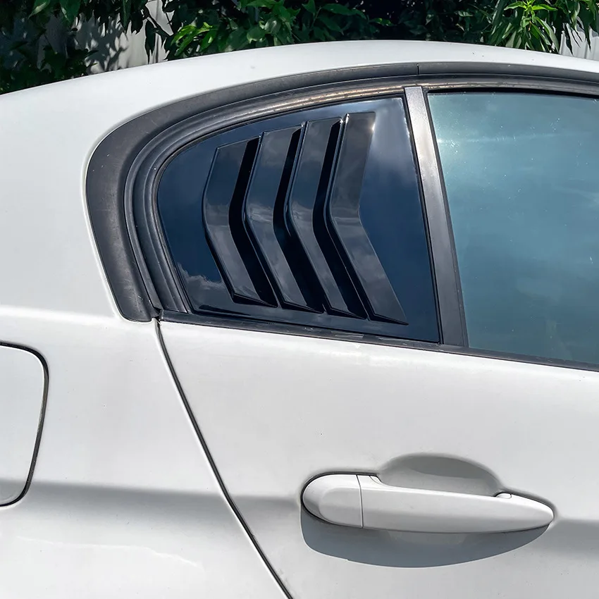 

For 2005-2011 BMW 3 Series E90 M3 320i 330i Car Rear Window Side Vent Shutter Louver Cover Trim Sticker Black Carbon Accessories