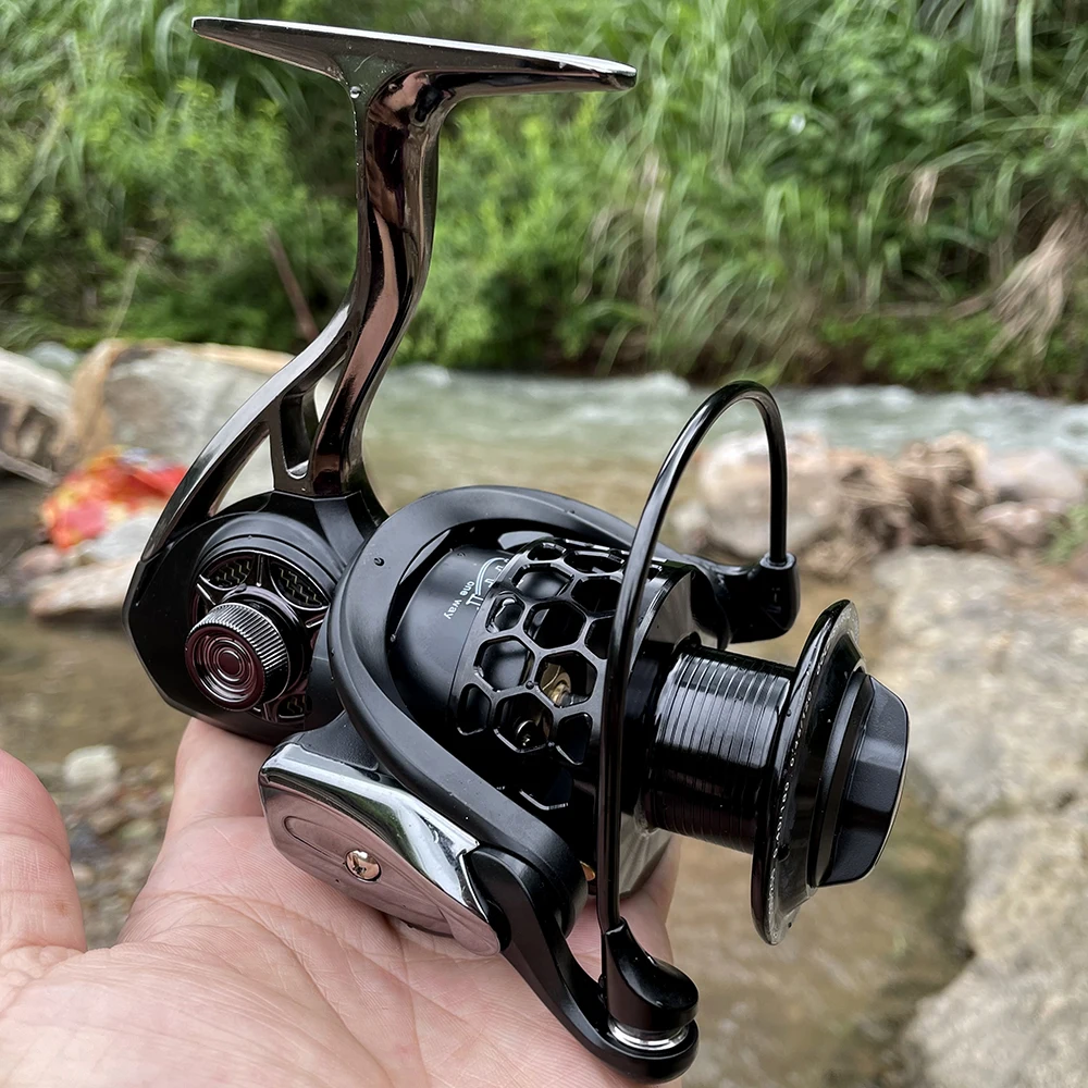 Spinning Fishing Reel Metal Spool Left/Right Handle Foldable Fishing Reel Wheels GTA1000~7000 Series All-metal Body Fishing Reel
Spinning Fishing Reel Metal Spool Left/Right Handle Foldable Fishing Reel Wheels GTA1000~7000 Series All-metal Body Fishing Reel