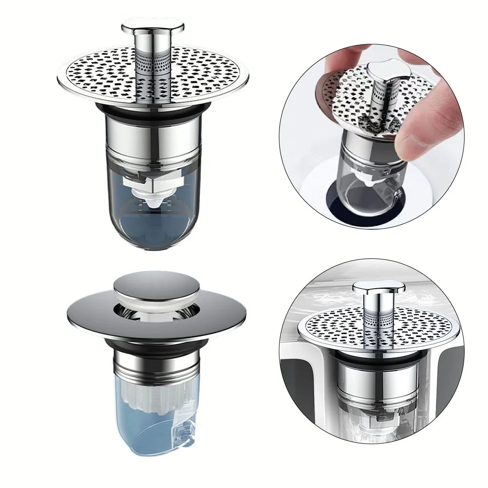 Universal Pop-Up Bounce Core Basin Drain Filter Hair Catcher Shower Sink Strainer Bath Stopper Bathroom Anti-blocking Strainer
Universal Pop-Up Bounce Core Basin Drain Filter Hair Catcher Shower Sink Strainer Bath Stopper Bathroom Anti-blocking Strainer