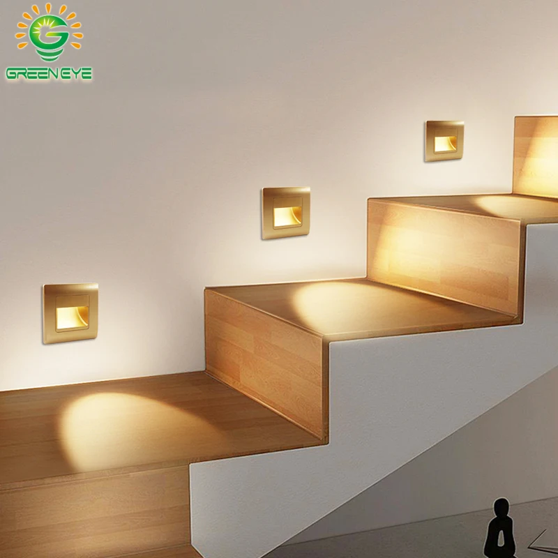 Led Stair Light 4 Colors PIR Sensor Wall Light AC85-265V Recessed Footlight Corridor Step Lamp Motion Induction Wall Lamp
Led Stair Light 4 Colors PIR Sensor Wall Light AC85-265V Recessed Footlight Corridor Step Lamp Motion Induction Wall Lamp