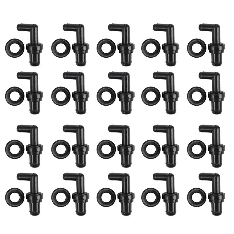 20X 90 Degree PCV Valve and Grommet Kit for Honda / Toyota 17130-PM6-003 + 17139-PK1-000
20X 90 Degree PCV Valve and Grommet Kit for Honda / Toyota 17130-PM6-003 + 17139-PK1-000