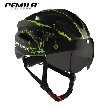 Compre o Conjunto de Proteção para Bicicleta Infantil VICTGOAL: O Essencial para Aventuras Seguras 10 PEMILA Ultralight Cycling Safety Helmet Outdoor Motorcycle Bicycle Helmet Removable Lens Visor Mountain Road MTB Bike Helmet