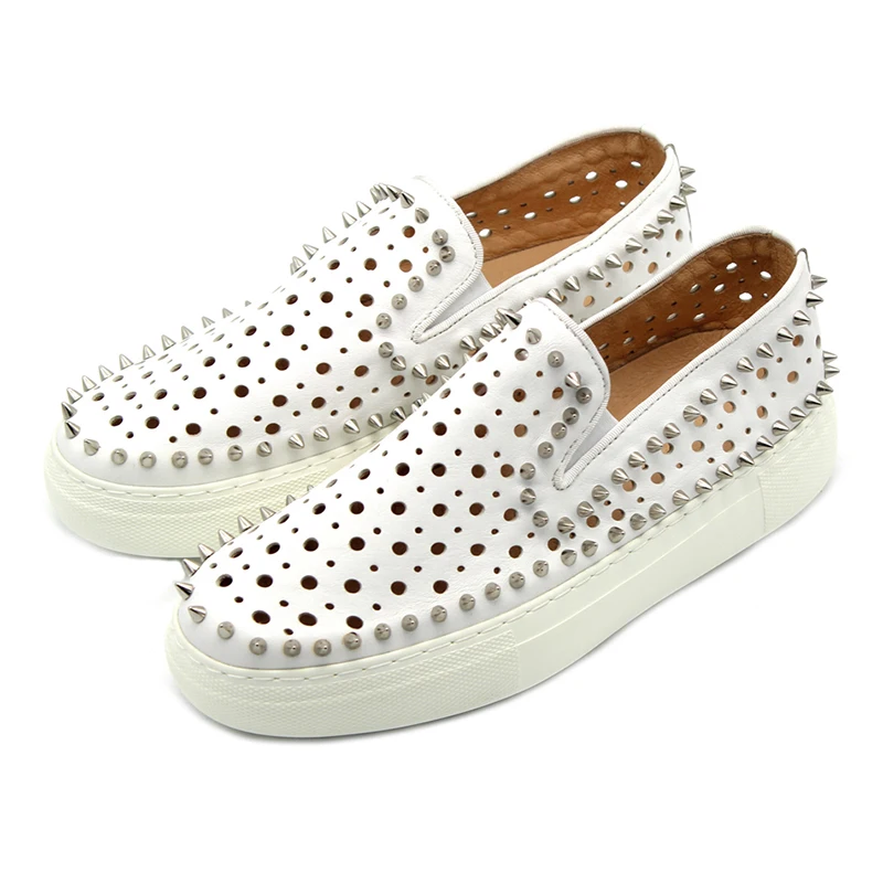 Wholesale white Rivet Loafers Men's Shoes increase Men Shoes Genuine leather High Quality Slip on Handmade Casual Shoes
Wholesale white Rivet Loafers Men's Shoes increase Men Shoes Genuine leather High Quality Slip on Handmade Casual Shoes