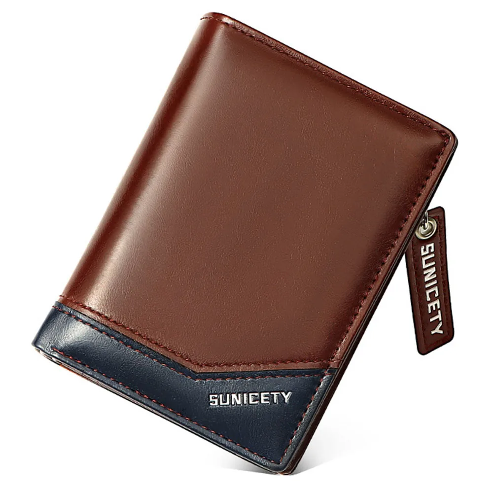 Многофункциональный короткий кошелек из искусственной кожи на молнии, мужской модный кошелек, портативный кошелек, кошелек для карт, монет, зажим для денег 
Многофункциональный короткий кошелек из искусственной кожи на молнии, мужской модный кошелек, портативный кошелек, кошелек для карт, монет, зажим для денег