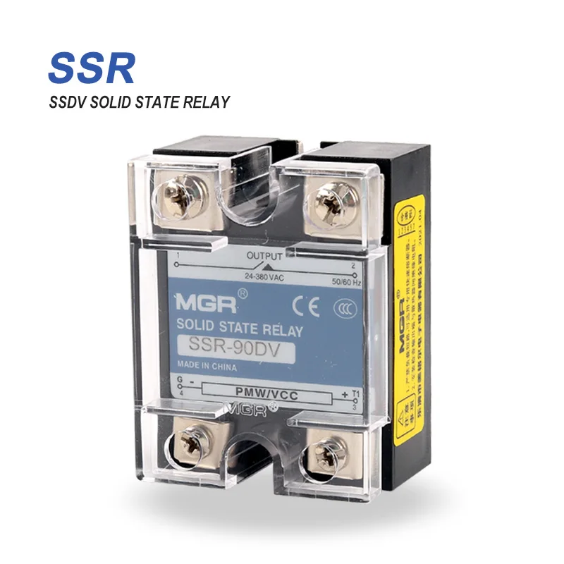 MGR SSR Voltage Regulator Single-Phase AC Solid State Relay 80-250V Input AC 24-380V AC Output Voltage Regulator Control Circuit
MGR SSR Voltage Regulator Single-Phase AC Solid State Relay 80-250V Input AC 24-380V AC Output Voltage Regulator Control Circuit
