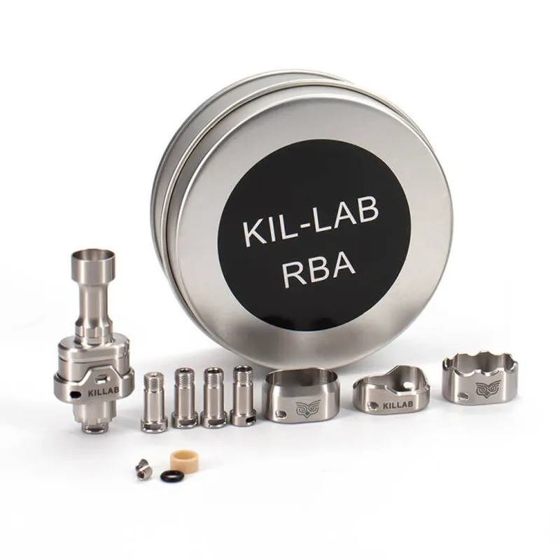 

KILLAB RBA Bridge For SXK BB DNA 60W Mod Billet Box Vapor Boro Tank With 1.2mm/2.0mm/mm/2.5mm/3.0mm/3.5mm Air Pins And 4 Rings