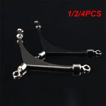 1/2/4PCS Lot American 3 Way Stainless Steel Fishing Jig Head Swivels Rolling Pole Connector Tackle Swivel Fishing Accessories