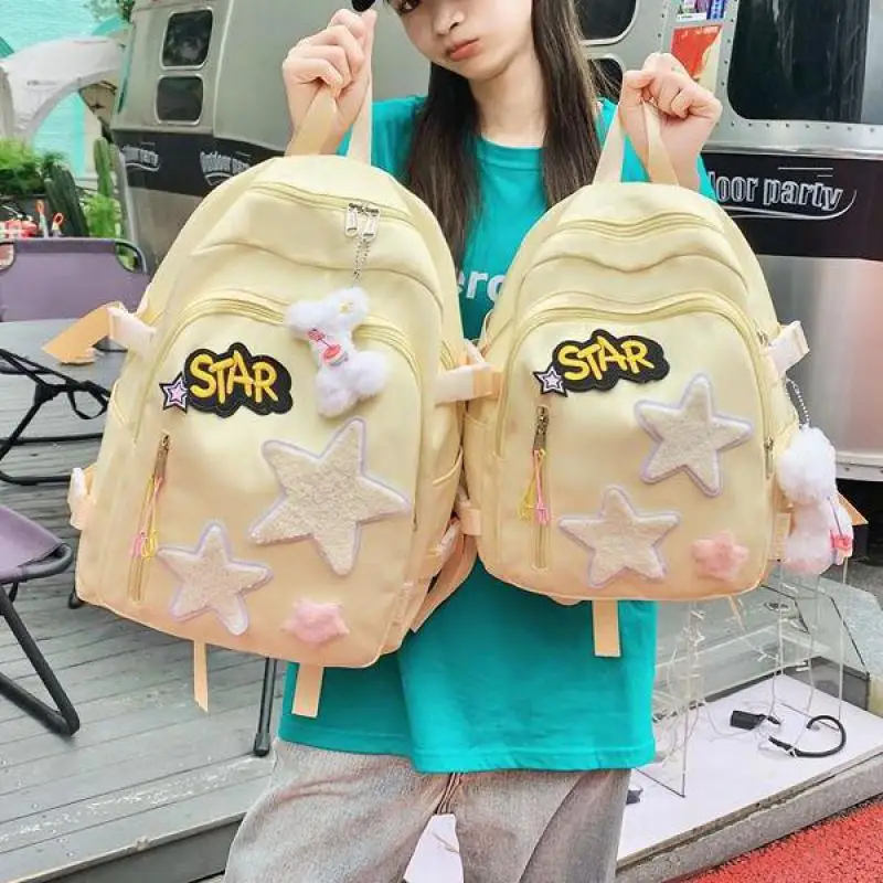 New Cute Cartoon Style Backpack Female Large Capacity Student Campus School Bag Gift Bag
New Cute Cartoon Style Backpack Female Large Capacity Student Campus School Bag Gift Bag