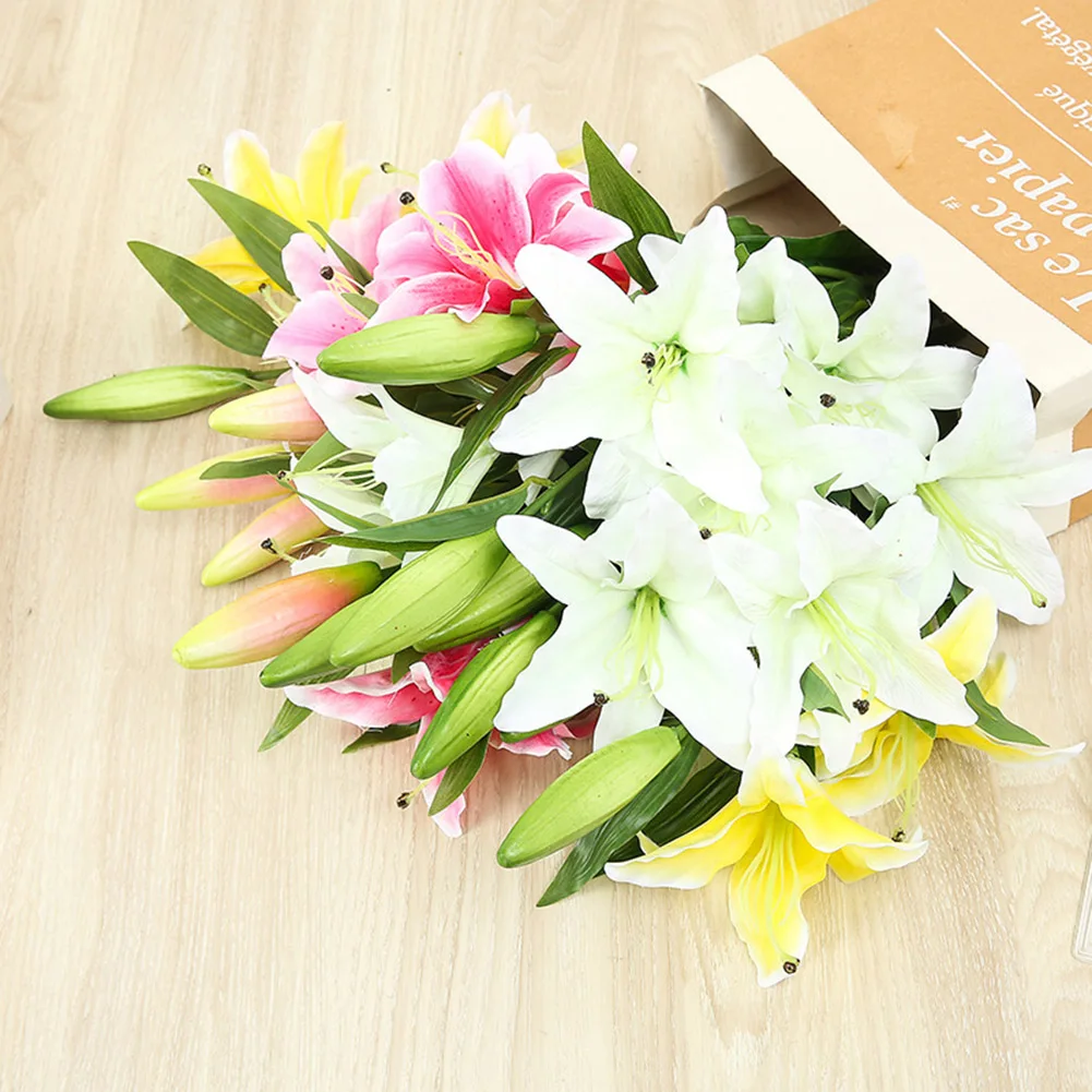 1pc Artificial Lily Flower Pink Fake Lilies For Wedding Party Anniversaries Home Office Decoration Bouquets Ornament Desktop
1pc Artificial Lily Flower Pink Fake Lilies For Wedding Party Anniversaries Home Office Decoration Bouquets Ornament Desktop