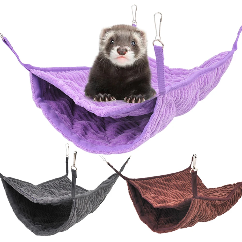 SWEETHOME Pet Double-layer Hammock With 4 Metal Hook Super Soft Comfortable Sleeping Bed Small Animals Hammock For Playing Sleep
SWEETHOME Pet Double-layer Hammock With 4 Metal Hook Super Soft Comfortable Sleeping Bed Small Animals Hammock For Playing Sleep