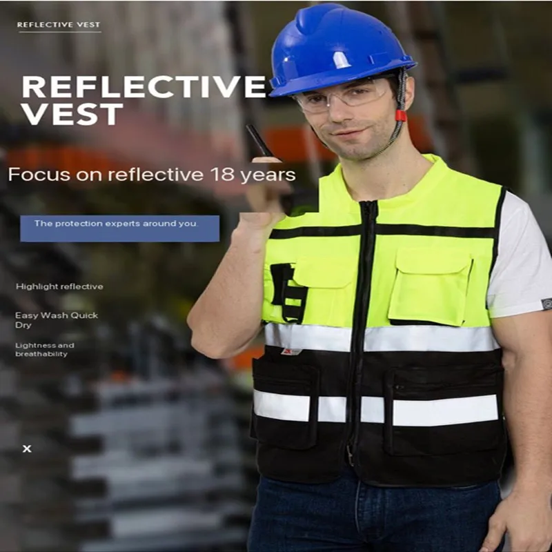 Wholesale of high-quality reflective clothing for environmental sanitation, construction, driving, reflective vest, vest, fluore
Wholesale of high-quality reflective clothing for environmental sanitation, construction, driving, reflective vest, vest, fluore