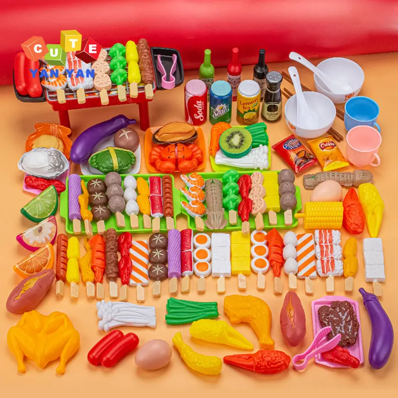 Kids Pretend Barbecue Simulation Food Cooking Model Toy Set Kitchen Girl Toys Children Role Play Game Education Interactive Gift
Kids Pretend Barbecue Simulation Food Cooking Model Toy Set Kitchen Girl Toys Children Role Play Game Education Interactive Gift