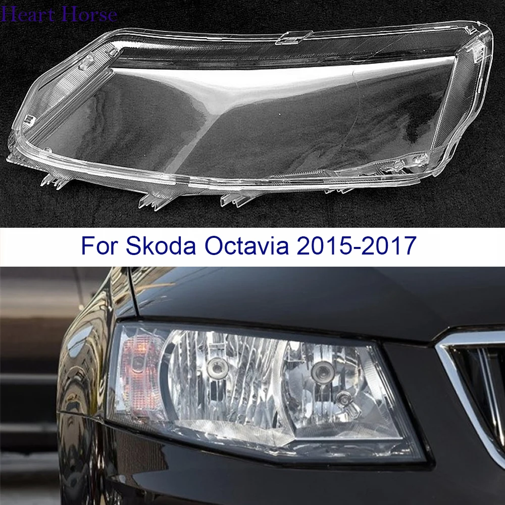 

Headlamp Lamp Shell Transparent Lens Replace For Skoda Octavia 2015 2016 2017 Headlight Cover Original Lampshade Plexiglass