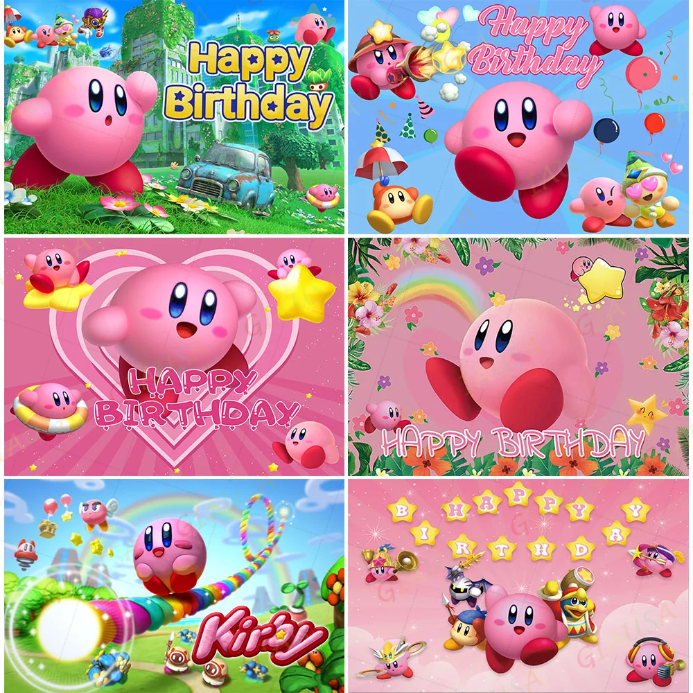 GIAUSA Kirbys Game Photography Backdrop Kids 1st Birthday Baby Shower Banner Background Yellow Stars Vinyl Photo Studio Props
GIAUSA Kirbys Game Photography Backdrop Kids 1st Birthday Baby Shower Banner Background Yellow Stars Vinyl Photo Studio Props
