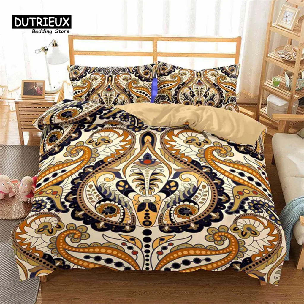 

Bohemian Mandala Duvet Cover For Kids Adults Queen Size Floral Geometric Pattern 3D Print Bedding Set Pillowcases Bedroom Decor