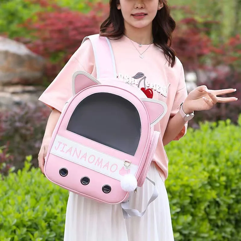 Summer Portable, BreathaBle Cat Backpack, Carrying TransparenT PU Bag, Pet SupplieS
Summer Portable, BreathaBle Cat Backpack, Carrying TransparenT PU Bag, Pet SupplieS