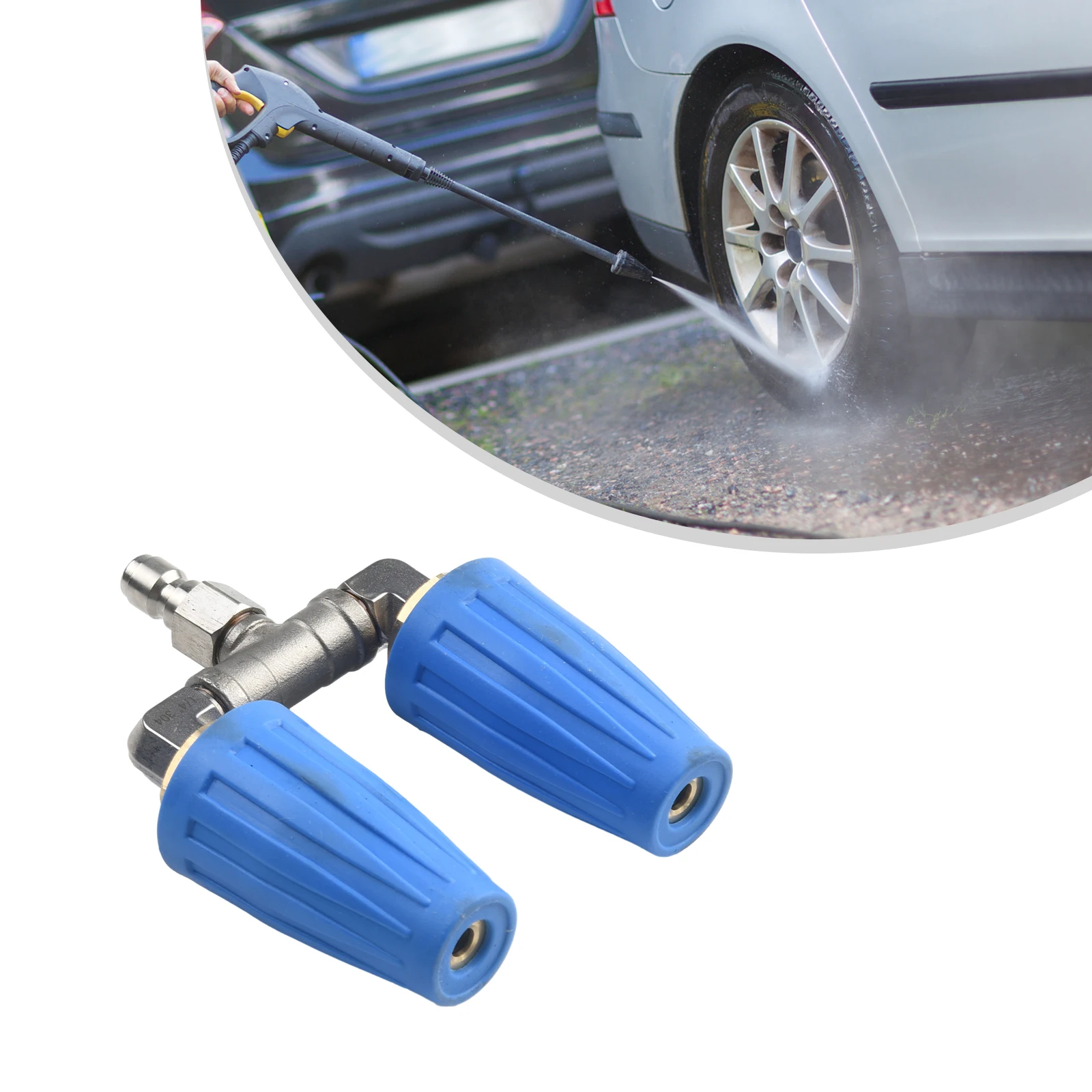 Dual Turbo Nozzle Spray Tip High Pressure Washer Quick Connect Rotating Washer Nozzle Accessories 1/4\\\\\\\" Durable
Dual Turbo Nozzle Spray Tip High Pressure Washer Quick Connect Rotating Washer Nozzle Accessories 1/4\\\\\\\" Durable