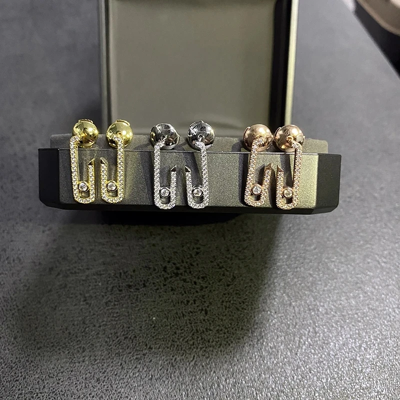 French Classic Original Jewelry Collection Messica Female Diamond Earrings Screw Prisoner S925 Uno Ear Cap Holiday Gift
French Classic Original Jewelry Collection Messica Female Diamond Earrings Screw Prisoner S925 Uno Ear Cap Holiday Gift