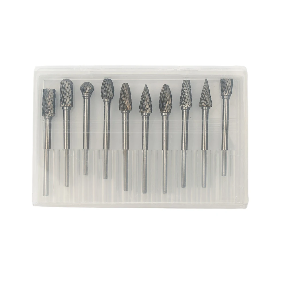 Grinding Head Drill Bits 1/4 Inch Head 1/8 Inch Handle 10pcs Double Cut Head Silver Tungsten Steel Solid Carbide
Grinding Head Drill Bits 1/4 Inch Head 1/8 Inch Handle 10pcs Double Cut Head Silver Tungsten Steel Solid Carbide