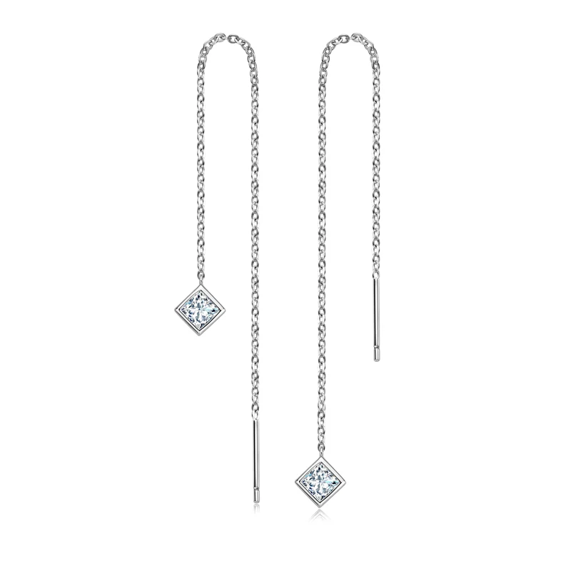 Anziw Long Chain Hanging Earrings Moissanite Drop Ear Line for Women Silver 925 Earring Jewelry Princess Cut 0.40ct Lab Diamond
Anziw Long Chain Hanging Earrings Moissanite Drop Ear Line for Women Silver 925 Earring Jewelry Princess Cut 0.40ct Lab Diamond