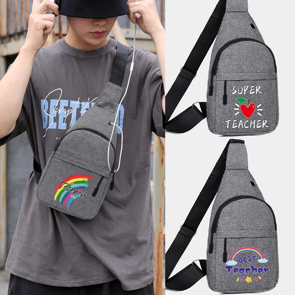 Outdoor Chest Bag Men Short Trip Travel Carry Pack Jogging Zip Fanny Pack Pouch Teacher Print Phone Sling Bag Fashion Waist Bag
Outdoor Chest Bag Men Short Trip Travel Carry Pack Jogging Zip Fanny Pack Pouch Teacher Print Phone Sling Bag Fashion Waist Bag