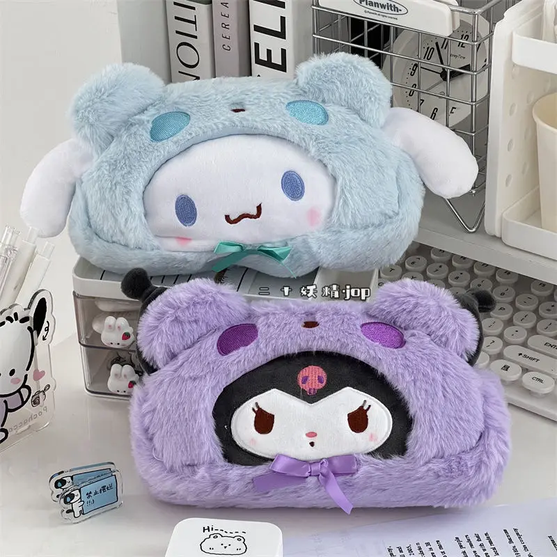 Sanrio Japanese New Plush Student Large-capacity Girl Heart Cartoon Cinnamon Dog Kuromi Melody Is Afraid of The Dog Pencil Bag
Sanrio Japanese New Plush Student Large-capacity Girl Heart Cartoon Cinnamon Dog Kuromi Melody Is Afraid of The Dog Pencil Bag