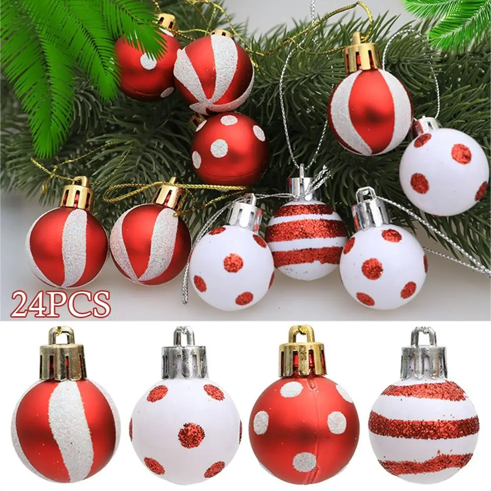 24Pcs 3cm Christmas Tree Balls Ornament Suspensable Baubles Xmas Party Home Decor
24Pcs 3cm Christmas Tree Balls Ornament Suspensable Baubles Xmas Party Home Decor