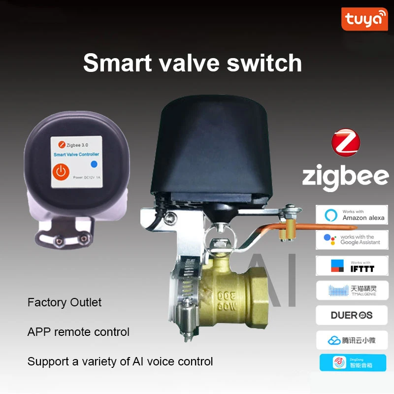 Tuya Wifi Smart Valve Controller Bluetooth Remote Control For Water Gas Auto Shut ON Off Alexa Google Assistant Smart Home
Tuya Wifi Smart Valve Controller Bluetooth Remote Control For Water Gas Auto Shut ON Off Alexa Google Assistant Smart Home