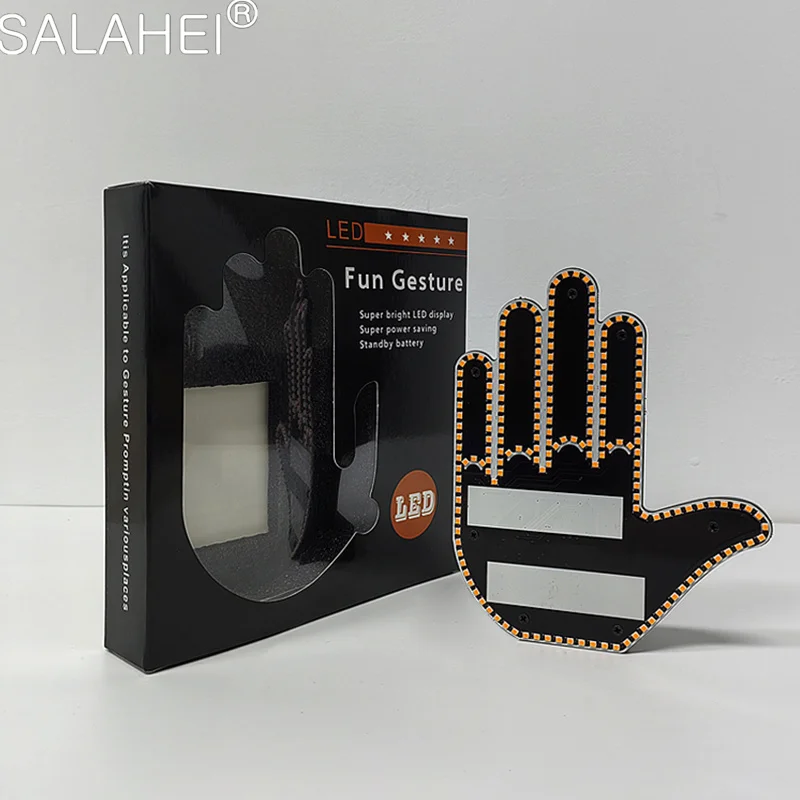 Car Finger Warning Brake Light with Remote Road Rage Signs Middle Finger Light Hand Lamp Fob Men's LED Illuminated Gesture Light
Car Finger Warning Brake Light with Remote Road Rage Signs Middle Finger Light Hand Lamp Fob Men's LED Illuminated Gesture Light