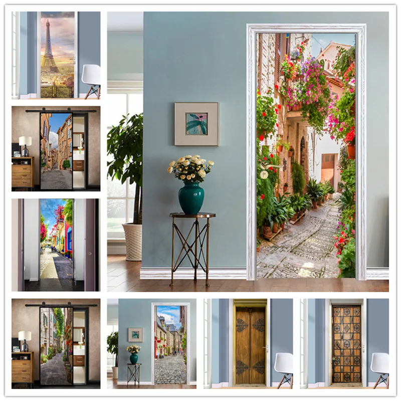 Fresh City Streets Door Wallpaper Vinyl Self Stick Waterproof Door Poster Living Room Bedroom Decorative Wall Sticker Home Decor
Fresh City Streets Door Wallpaper Vinyl Self Stick Waterproof Door Poster Living Room Bedroom Decorative Wall Sticker Home Decor