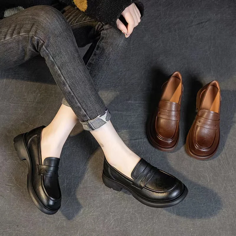 2023 New Lefu Shoes Spring and Autumn Genuine Leather Handmade Fashion Soft Sole Leather Shoes for Women's Leisure and Comfort
2023 New Lefu Shoes Spring and Autumn Genuine Leather Handmade Fashion Soft Sole Leather Shoes for Women's Leisure and Comfort