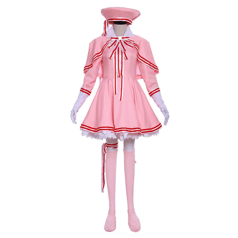 Anime Sakura Cosplay Costume Lolita Maid Combat Suit Pink Dress Women Kawaii Sakura Halloween Uniform Custom Made
Anime Sakura Cosplay Costume Lolita Maid Combat Suit Pink Dress Women Kawaii Sakura Halloween Uniform Custom Made