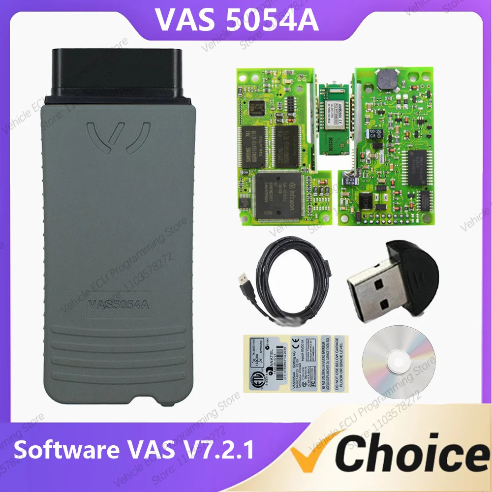 

VAS 5054A With Bluetooth Software VAS V7.2.1 VAG Series Vehicle Diagnostic Programming Tool language American English -10%