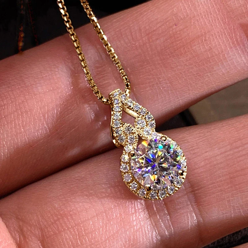 D Color Moissanite Infinity Pendant Necklace Women Real 925 Sterling Silver Engagement Luxury Gourd Shape Jewelry GRA 4 Mallzona S70e5b3d21ad0452ab04cbba4ac2a2af2V D Color Moissanite Infinity Pendant Necklace Women Real 925 Sterling Silver Engagement Luxury Gourd Shape Jewelry GRA Mallzona