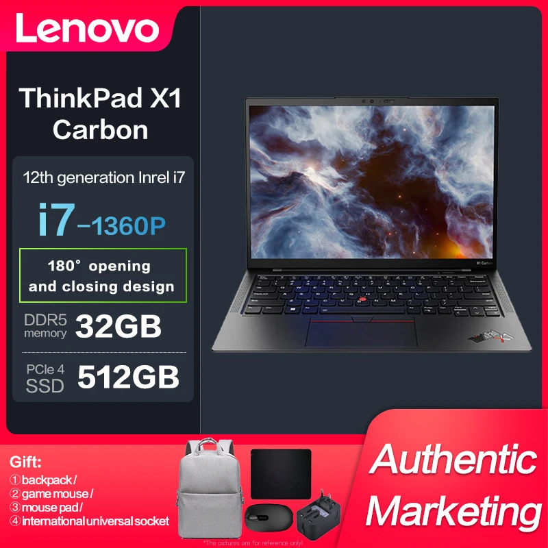 New ThinkPad X1 Carbon Intel I7-1360P 32GB 512GBSSD 14inch 2.2k screen Slim Notebook 4G Network Lenovo Laptop Computer
New ThinkPad X1 Carbon Intel I7-1360P 32GB 512GBSSD 14inch 2.2k screen Slim Notebook 4G Network Lenovo Laptop Computer