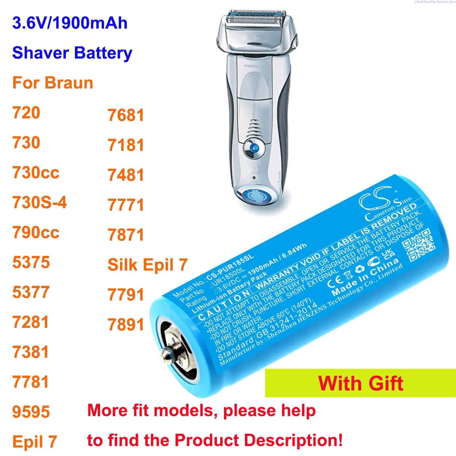 GreenBattery 1900mAh battery UR18500L for 720,730,5375,5377,7281,7381,7781,9595,7681,7181,7481,7771,7871,7791,2011,2012,5692
GreenBattery 1900mAh battery UR18500L for 720,730,5375,5377,7281,7381,7781,9595,7681,7181,7481,7771,7871,7791,2011,2012,5692
