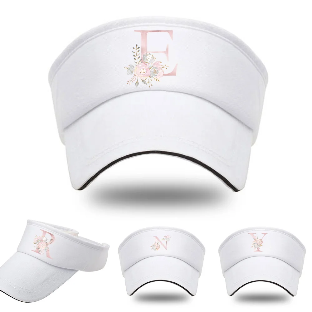 Tennis Breathable Hats Adjustable Visor Protection Top Empty Solid Sports Golf Running Sunscreen Cap Pink Flower Letter Series
Tennis Breathable Hats Adjustable Visor Protection Top Empty Solid Sports Golf Running Sunscreen Cap Pink Flower Letter Series