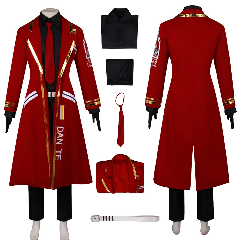 Игровой костюм Limbus Company Dante для косплея, мужской костюм, красная униформа, пальто, брюки, комплект одежды, фантазия, Хэллоуин, карнавал, женский костюм
Игровой костюм Limbus Company Dante для косплея, мужской костюм, красная униформа, пальто, брюки, комплект одежды, фантазия, Хэллоуин, карнавал, женский костюм