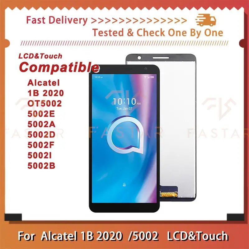 

1B2020 5.5"Tested For Alcatel 1B 2020 lcd 5002D LCD Display Touch Digitizer Assembly replacement Screen 5002 B/E/A/M 1B2020 lcd