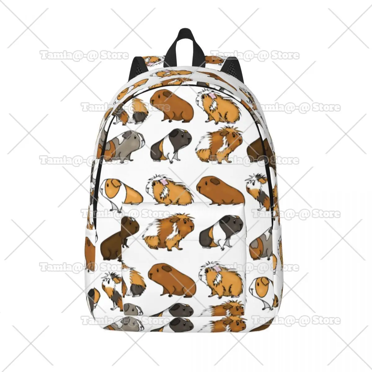 

Guinea Pig Procession Backpack for Kids Student School Bookbag Cute Animal Lover Animals Kawaii Fluffy Pet Daypack